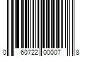 Barcode Image for UPC code 060722000078