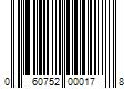 Barcode Image for UPC code 060752000178