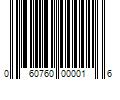 Barcode Image for UPC code 060760000016