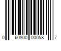 Barcode Image for UPC code 060800000587