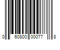 Barcode Image for UPC code 060800000778