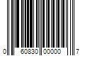 Barcode Image for UPC code 060830000007