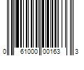 Barcode Image for UPC code 061000001633