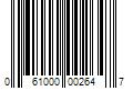 Barcode Image for UPC code 061000002647