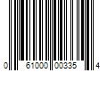 Barcode Image for UPC code 061000003354