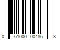 Barcode Image for UPC code 061000004863