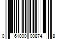 Barcode Image for UPC code 061000008748