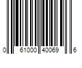 Barcode Image for UPC code 061000400696