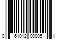 Barcode Image for UPC code 061012000051