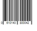 Barcode Image for UPC code 0610140800042