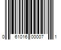 Barcode Image for UPC code 061016000071