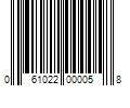 Barcode Image for UPC code 061022000058