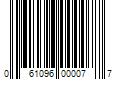 Barcode Image for UPC code 061096000077