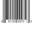 Barcode Image for UPC code 061100000703