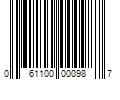 Barcode Image for UPC code 061100000987