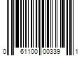 Barcode Image for UPC code 061100003391