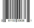 Barcode Image for UPC code 061100006361