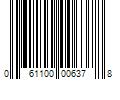 Barcode Image for UPC code 061100006378