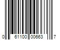 Barcode Image for UPC code 061100006637