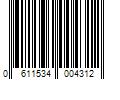 Barcode Image for UPC code 0611534004312