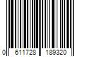 Barcode Image for UPC code 0611728189320