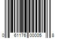 Barcode Image for UPC code 061176000058