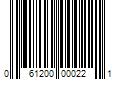 Barcode Image for UPC code 061200000221. Product Name: 