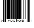 Barcode Image for UPC code 061200006261