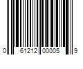 Barcode Image for UPC code 061212000059