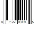 Barcode Image for UPC code 061250000035