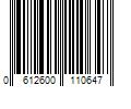 Barcode Image for UPC code 0612600110647