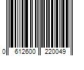 Barcode Image for UPC code 0612600220049