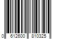 Barcode Image for UPC code 0612600810325