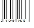 Barcode Image for UPC code 0612615090361