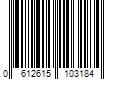 Barcode Image for UPC code 0612615103184