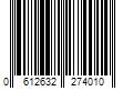 Barcode Image for UPC code 0612632274010