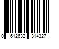 Barcode Image for UPC code 0612632314327