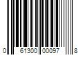 Barcode Image for UPC code 061300000978