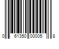 Barcode Image for UPC code 061350000058