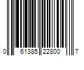 Barcode Image for UPC code 061385228007