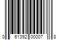 Barcode Image for UPC code 061392000078