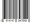 Barcode Image for UPC code 0614141847549