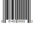 Barcode Image for UPC code 061430000022