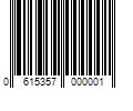 Barcode Image for UPC code 0615357000001