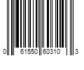 Barcode Image for UPC code 061550603103. Product Name: 