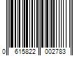 Barcode Image for UPC code 0615822002783