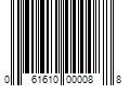 Barcode Image for UPC code 061610000088