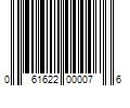 Barcode Image for UPC code 061622000076