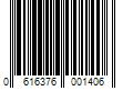 Barcode Image for UPC code 0616376001406