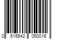 Barcode Image for UPC code 0616542050016